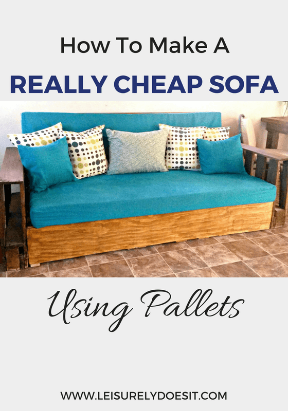 How To Make A Really Cheap Sofa Using Pallets