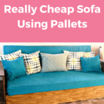 Why spend hundreds of dollars to purchase a sofa for your home when you can make one using pallets? See how I made my affordable and stylish pallet sofa.