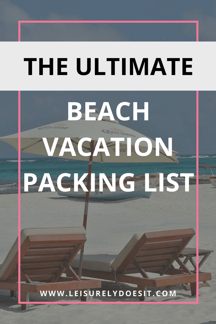 If you don't know what to pack for your beach vacation besides swimsuits, click here to check out this beach vacation packing list for you and your family. There's a free printable you can download too! #packinglist #packing #vacation #vacationtips #beachvacation