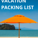 Don't know what to pack for your beach vacation besides swimsuits? Click here to check out this beach vacation packing list for you and your family. There's a free printable you can download too! #packinglist #packing #vacation #vacationtips #beachvacation