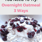 If waking up to a delicious prepared breakfast sounds good to you, then you'll be thrilled with these three Overnight Oatmeal recipes.