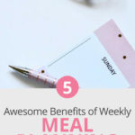 Pen, notepad and glasses - Benefits of meal planning