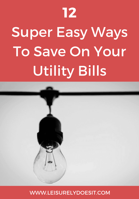 Learn twelve super easy ways to reduce your utility bills and save money each month.