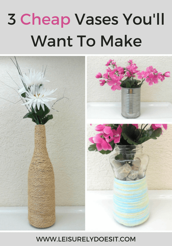 Try these three insanely easy and cheap ideas to create vases that are perfect for springtime blooms. 