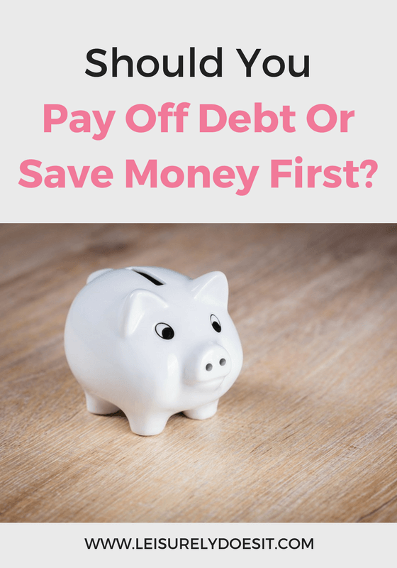 Should you pay off debt or save money first? I'll share some guidelines to help you know which to prioritize.