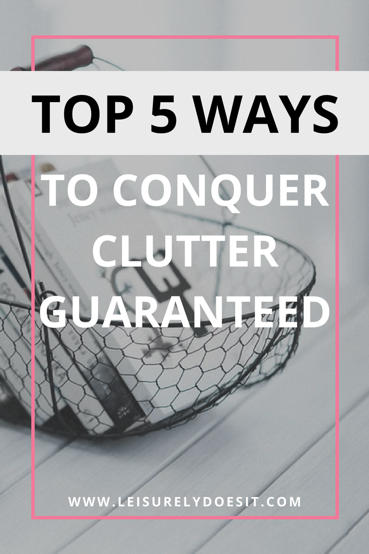 Need simple tips to conquer clutter in your home? Use these ideas to declutter spaces in your house, maximize your storage and simplify your life. #organizing #organize #organization #declutter #organized