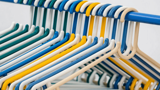 Hangers— Closets tend to be clutter hotspots are they are usually filled with items you no longer use or love.