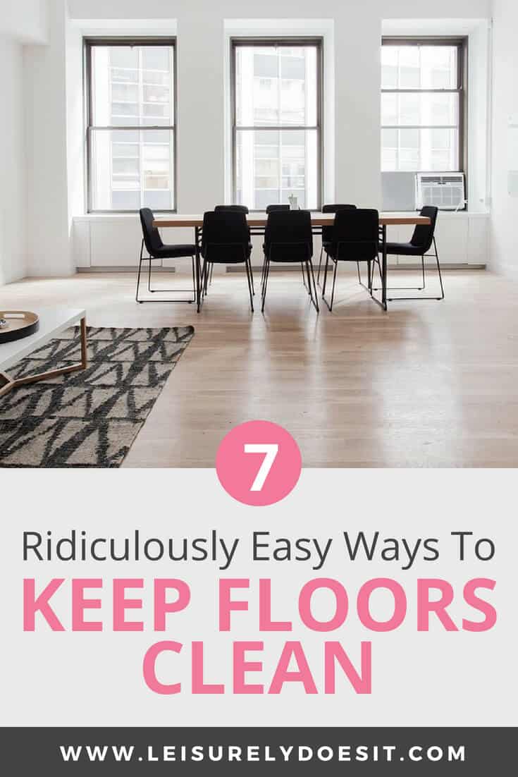 From hardwood or tile floors to carpet and area rugs, learning how to keep floors clean is easier than you think. Even with dogs or with kids in the house, it is possible to get spotless floors. Here are my best tips and tricks. #cleaning #cleaningtips #floors