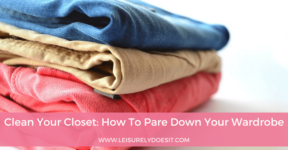 Clean Your Closet: How To Pare Down Your Wardrobe