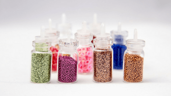 One of the popular DIY organization hacks is to store items like craft supplies in glass jars.