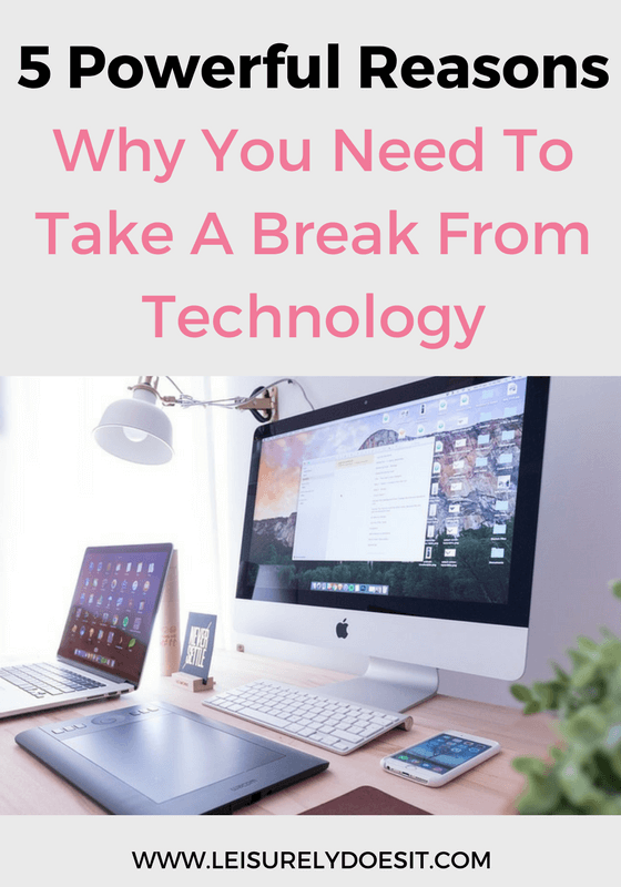 Technology is a huge part of our lives but as much as it's a blessing, it's also a curse. Learn five reasons why you should take a break from technology.