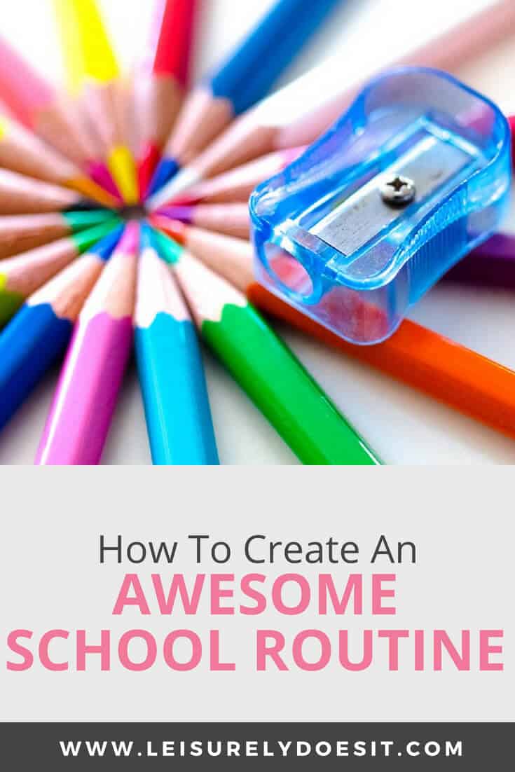 Pencils and a sharpener - How To Create an Awesome Back to School Routine