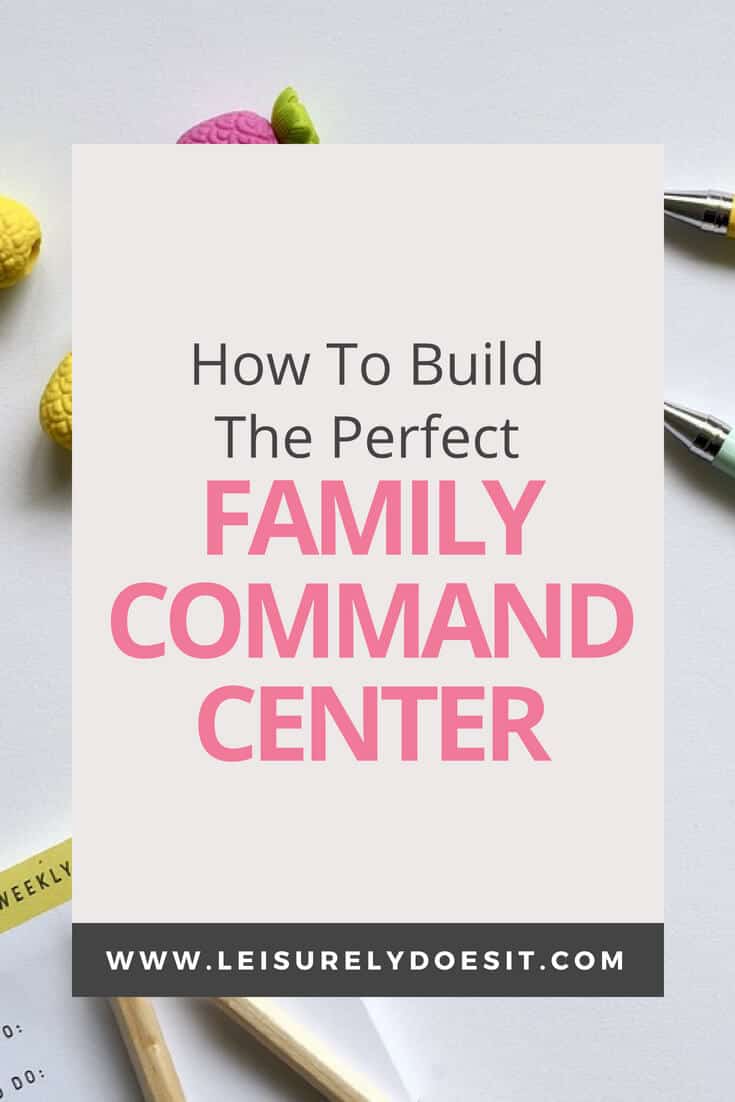 How to Build the Perfect Family Command Center