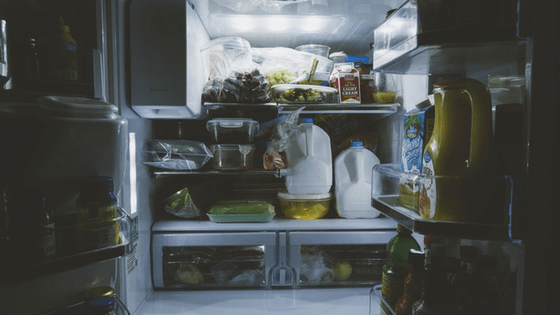 Overcrowded fridge