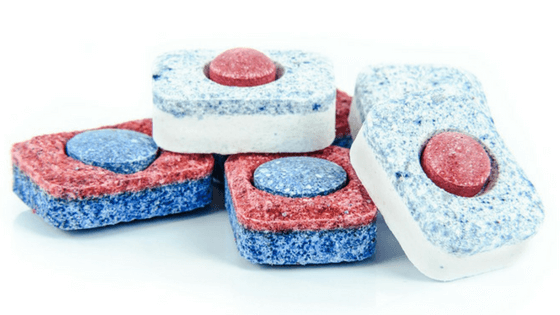 Dishwasher detergent—After speed cleaning, place dirty dishes in the dishwasher if you have time.