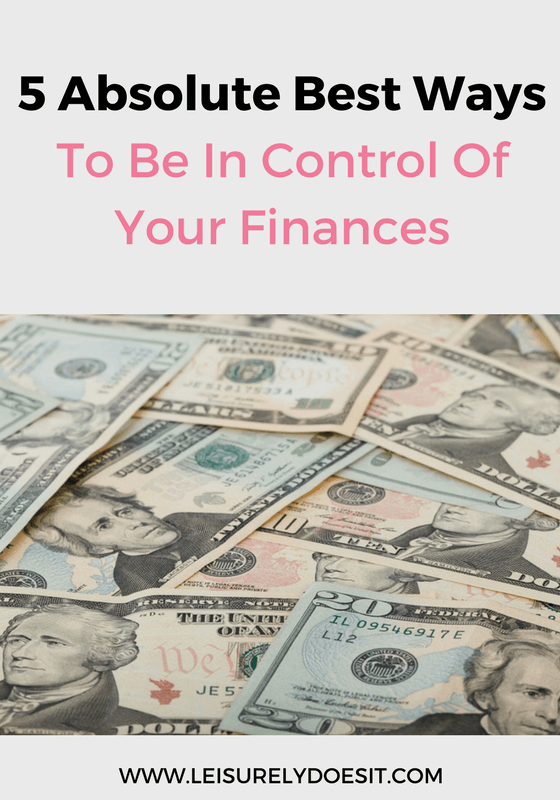 It can be tough to rein in your expenses and get out of debt but don't lose hope. Here are five absolute best ways to be in control of your finances.