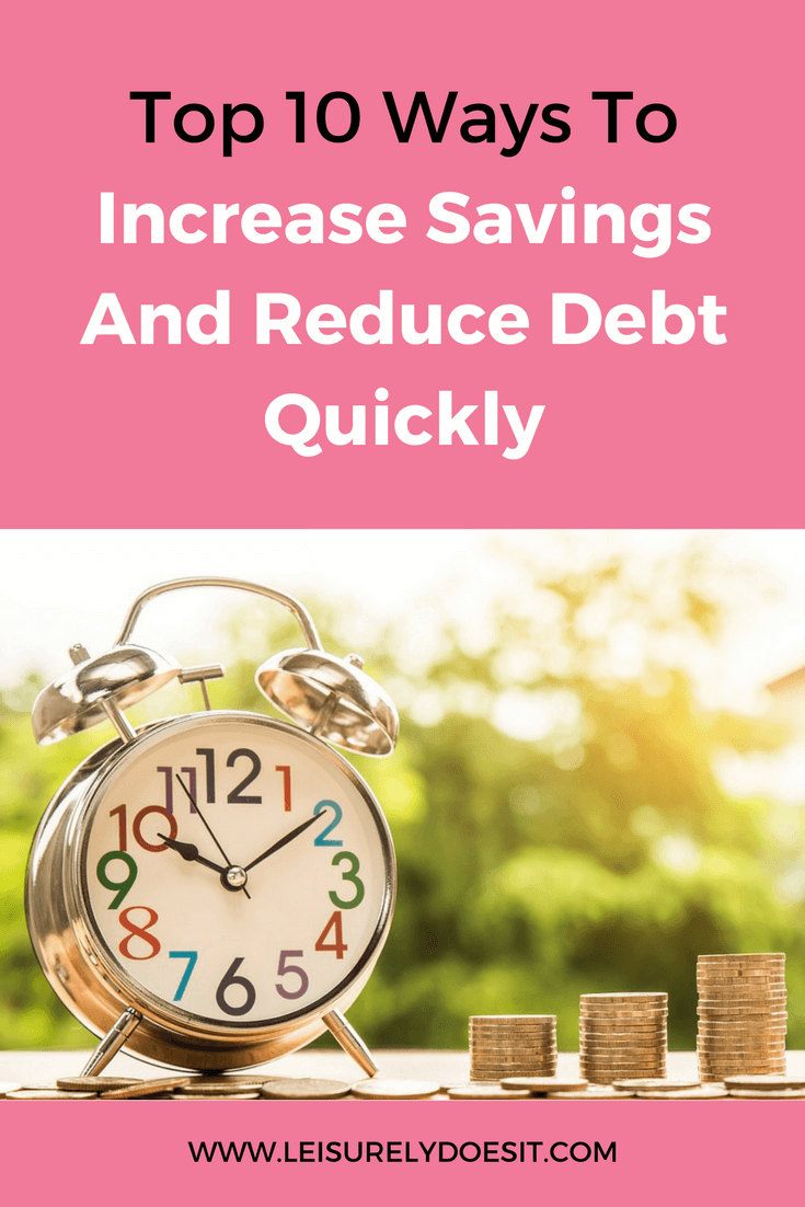 Do you want to get out of debt faster? To reduce debt quickly, you can make larger loan repayments. Here are ten simple tips to increase savings so you have the extra cash to do this. via www.leisurelydoesit.com