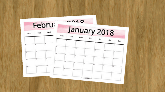 Download the free printable 2018 monthly calendar and use the blank spaces to track workouts or set goals. Include the simple calendar in your home management binder and make cleaning schedules or use it for meal planning. The possibilities truly are endless. Click to grab this awesome organizational tool! via leisurelydoesit.com