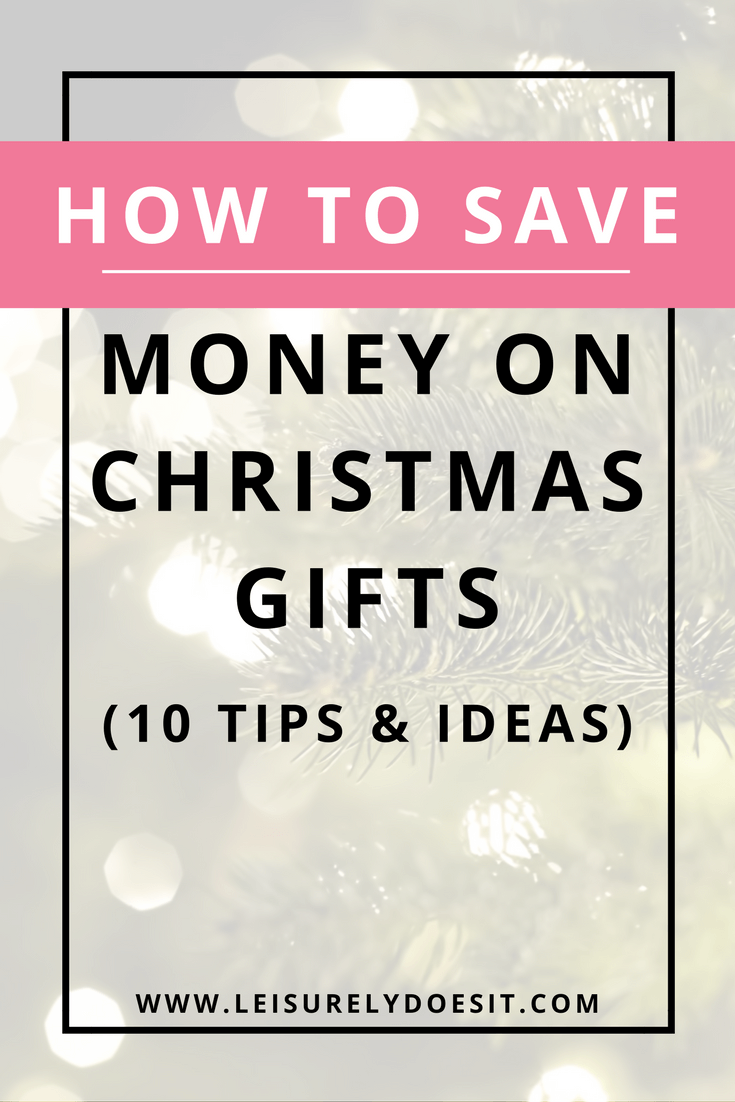 Shopping for Christmas gifts can be stressful on you and your wallet. Click here for simple tips and ideas on how you can budget and save money on presents for family and friends. via www.leisurelydoesit.com