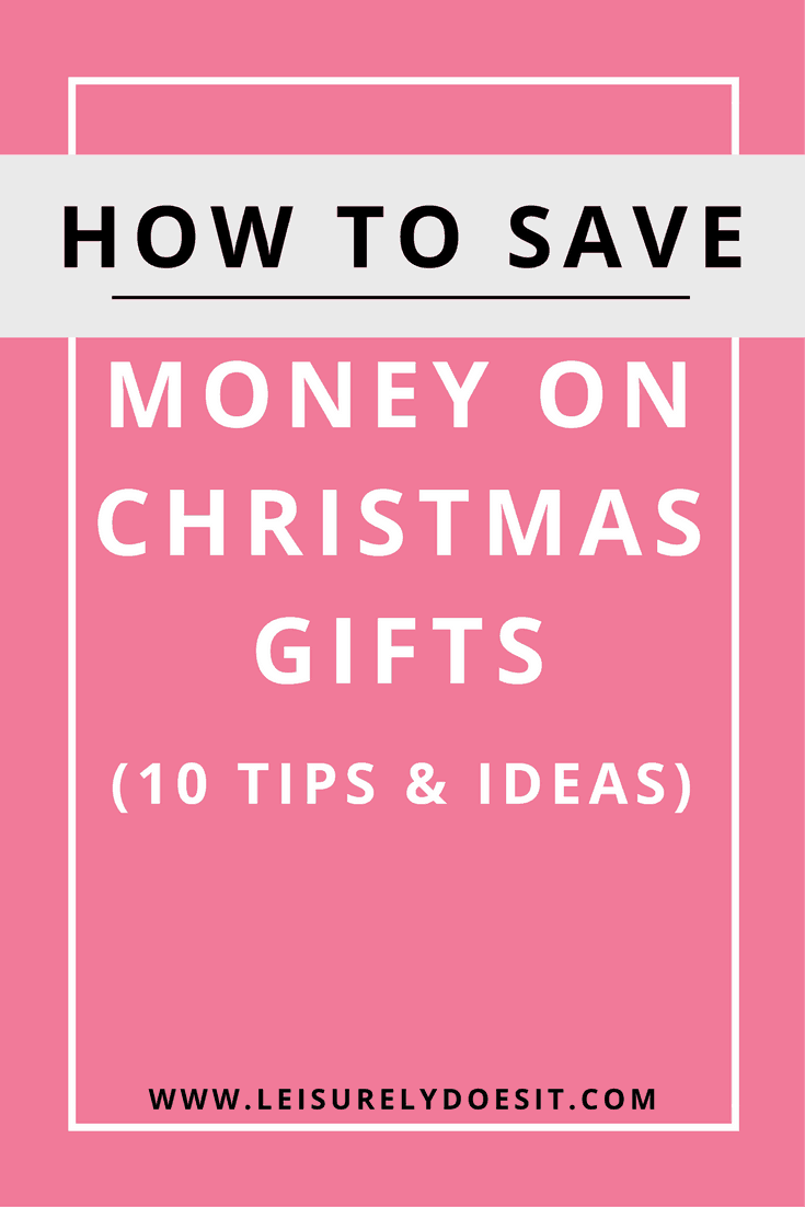 Shopping for Christmas gifts can be stressful on you and your wallet. Click here for simple tips and ideas on how you can budget and save money on presents for family and friends. via www.leisurelydoesit.com