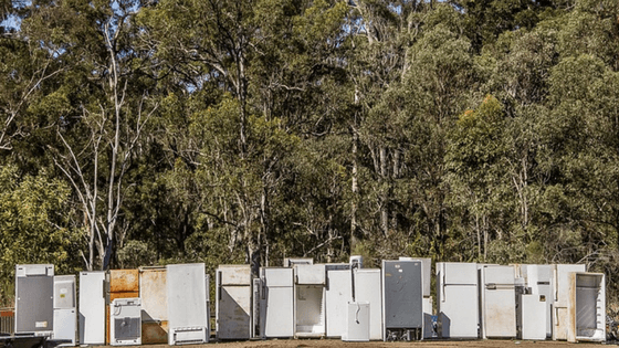 Sell your old refrigerator to a scrap yard to offset the cost of buying a new appliance.