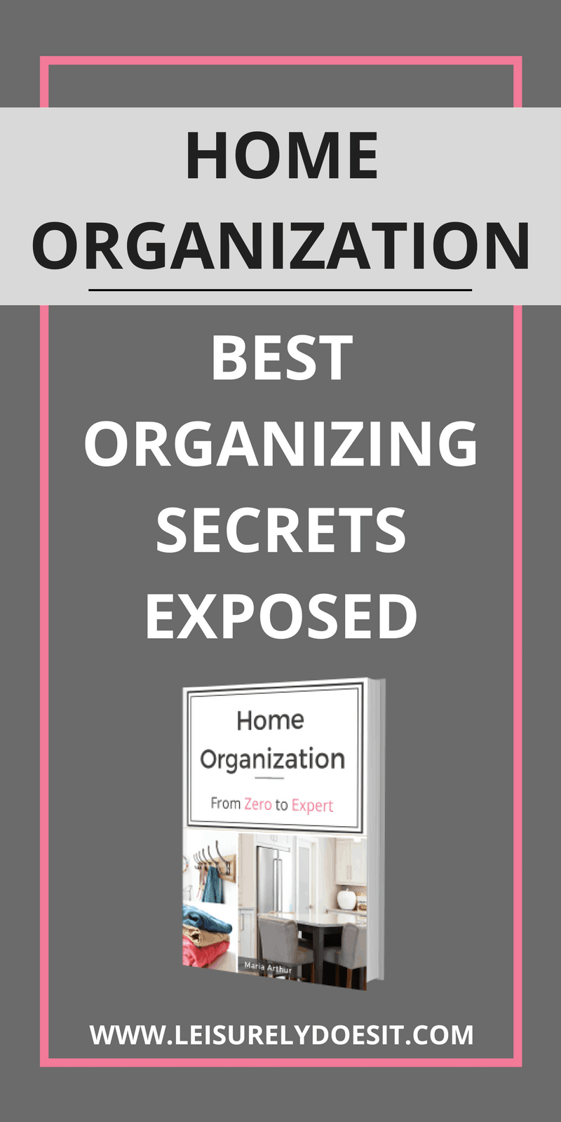 Need simple organizing ideas to declutter your kitchen, closet, paperwork and more? Grab this home organization e-book packed with easy tips and tricks to get rid of clutter from even the most challenging areas of your home. Click here to learn how to get your house in order by creating an efficient storage system that you can maintain.