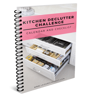 2018 Kitchen Declutter Challenge Calendar and Checklist