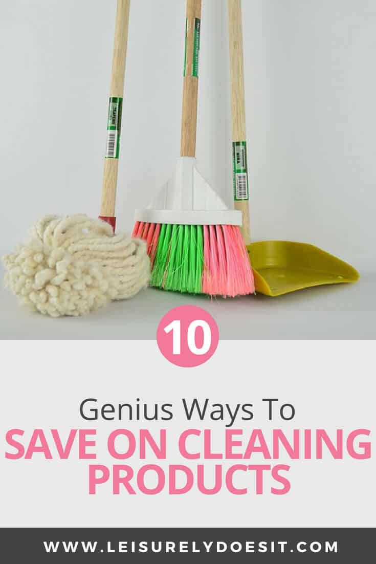 Broom, mop, dust pan - 10 Genius Ways To Save on Cleaning Products