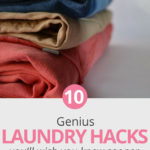 Do you feel as though you spend too much time sorting, washing and folding your family's clothes? Click through for some simple laundry tips and tricks that will make the whole process go a lot faster each week. #laundrytips #clothes #cleaningtips