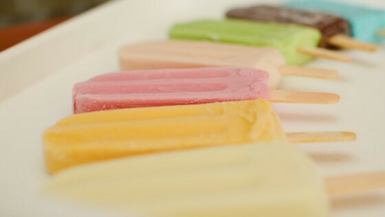 Enjoy cold treats like popsicles to beat the heat during summer.