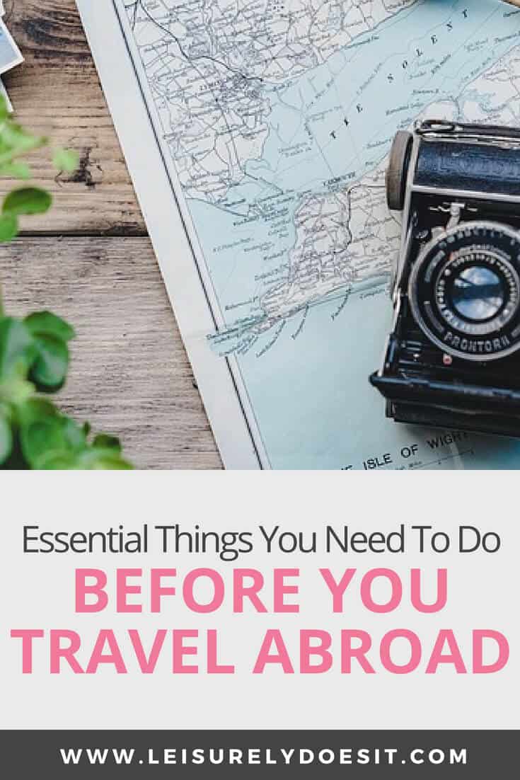 If you're taking a trip overseas, there are several things to do before you go. Here's a list of travel preparations for any holiday abroad plus a free printable packing list. #travelling #traveltips #freeprintable #freeprintout #packinglist #vacationtips