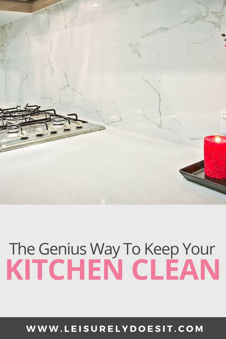 Kitchen counter - Daily kitchen cleaning checklist