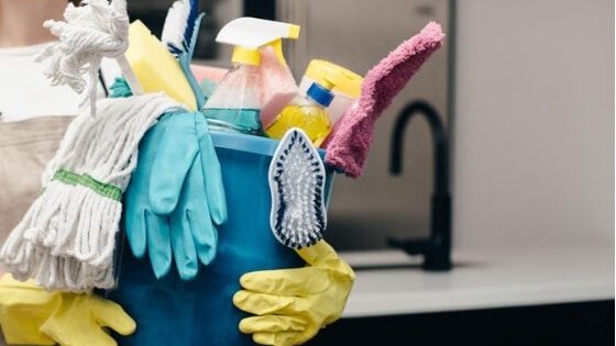 The Ultimate Decluttering Checklist For Your Home- Cleaning Supplies