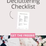 Need a declutter checklist for your messy house? Here'a s free printable with 101 things to get rid of from your home. It will help you to figure out how to organize your bedroom, closet, bathroom, kitchen and all the other spaces at home that are filled with clutter. Organize your life and make decluttering stress-free. #clutter #clutterfree #clutterhelp #cluttercontrol #cluttersolutions #declutter #decluttering #declutterhouse #declutterhelp #leisurelydoesit