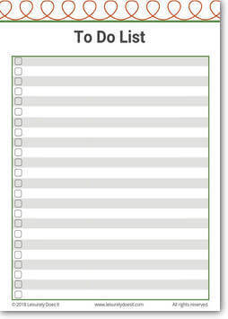 Christmas Planner - To Do List Printable - Leisurely Does It