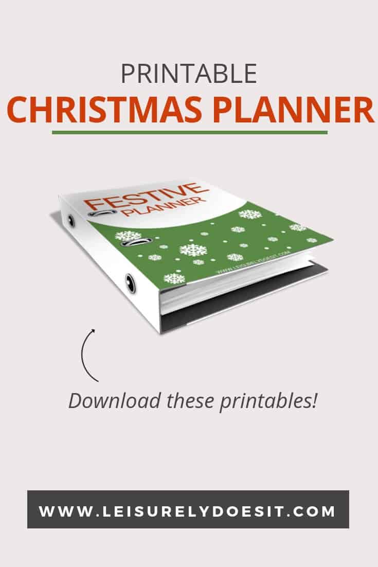 Why use a boring notebook when you can DIY a festive planner with these cute Christmas planner printables? The bundle includes a gift list tracker printable, blank monthly calendar printable so you can use it in 2018 or any other year, checklists, simple recipe planner printable and more. Setup your planner in a binder any way you like and keep track of all your holiday activities. #christmas #printables #planner #plannerpages