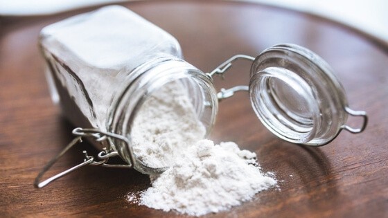 Flour spilling from square jar - Kitchen Counter Organization