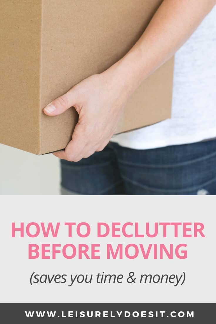 Planning to move into a new home? It's a great time to get rid of things you no longer use or need. Here are some simple tips about how to declutter before moving. #movingtips #movinghouse #decluttering #ldi