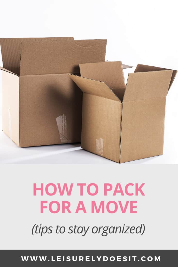 Get great tips for how to pack for a move to a new home, including moving checklists and the best way to pack boxes. These simple tips will make life so much easier when you're moving. #movingtips #movinghouse #ldi