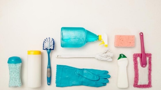 Cleaning supplies you'll need to complete spring cleaning.