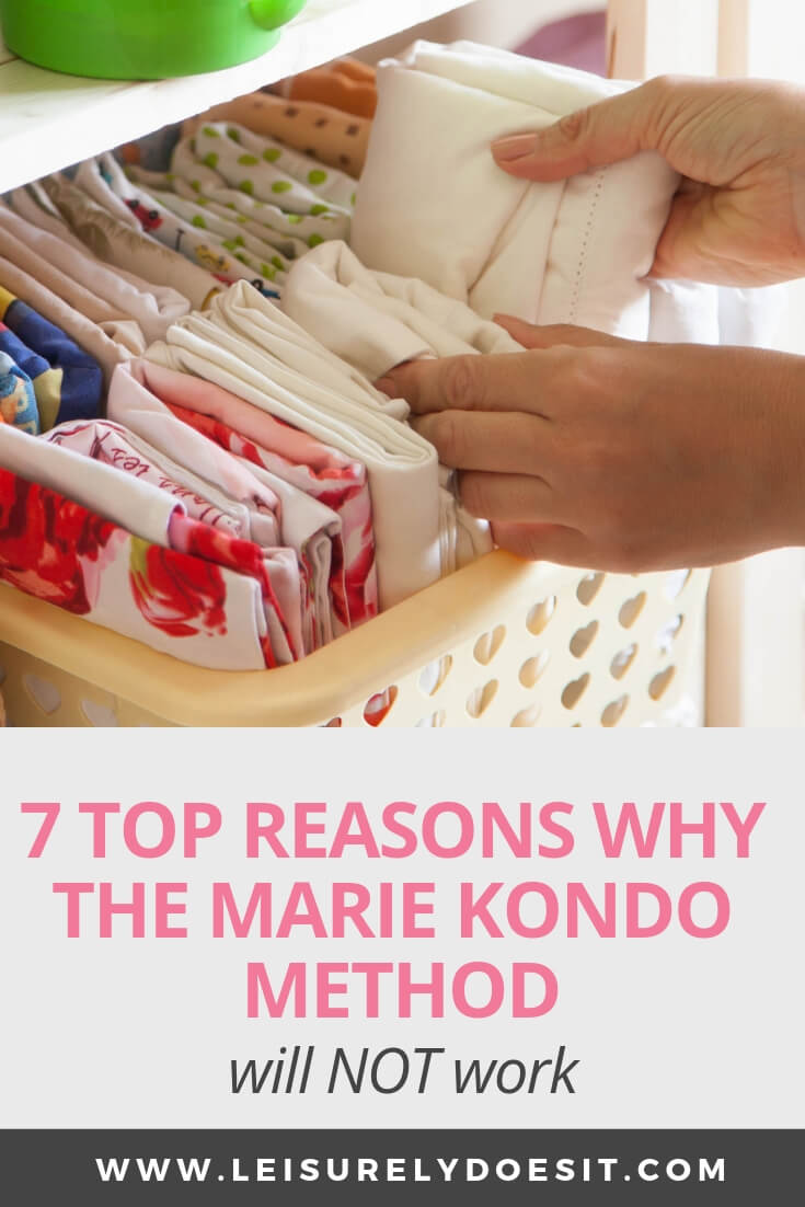 Have you been reading the The Life-Changing Magic of Tidying Up tips on how to declutter your home? I bet you're ready to use the Marie Kondo method for folding clothes and getting rid of clutter in your house. But, this method may not work for you. Click here for 7 reasons why you might fail using this technique. #mariekondo #decluttering #ldi