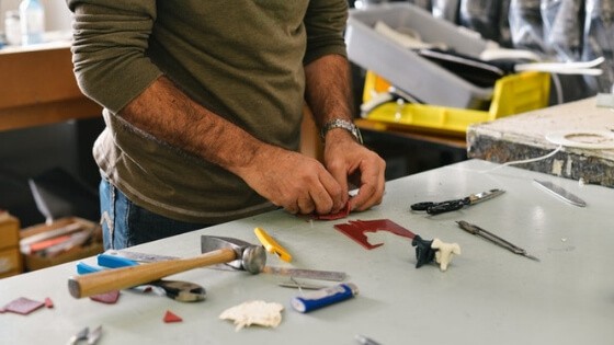 Allow your husband personal space for his mess e.g. the garage or home office.