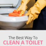 If you'd like to know how to clean a toilet thoroughly in just a few simple steps, follow this simple guide. Discover how to remove stains and ensure that the bowl, tank, seat and every other part of the commode is spotless. #cleaningtips #bathroom #ldi