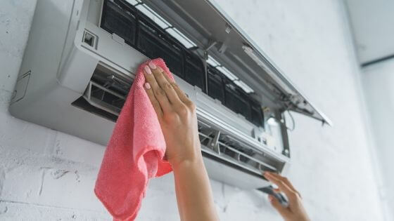 Clean the a/c unit so it runs more efficiently for the summer.