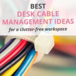 With all the electronic devices you have at home e.g. computer, cellphone, tablets and chargers, you might be on the hunt for desk cable management ideas. Learn how to hide messy cords under the desk and even on the wall so you have a clutter-free work space. #cablemanagement #homeofficeorganization #ldi