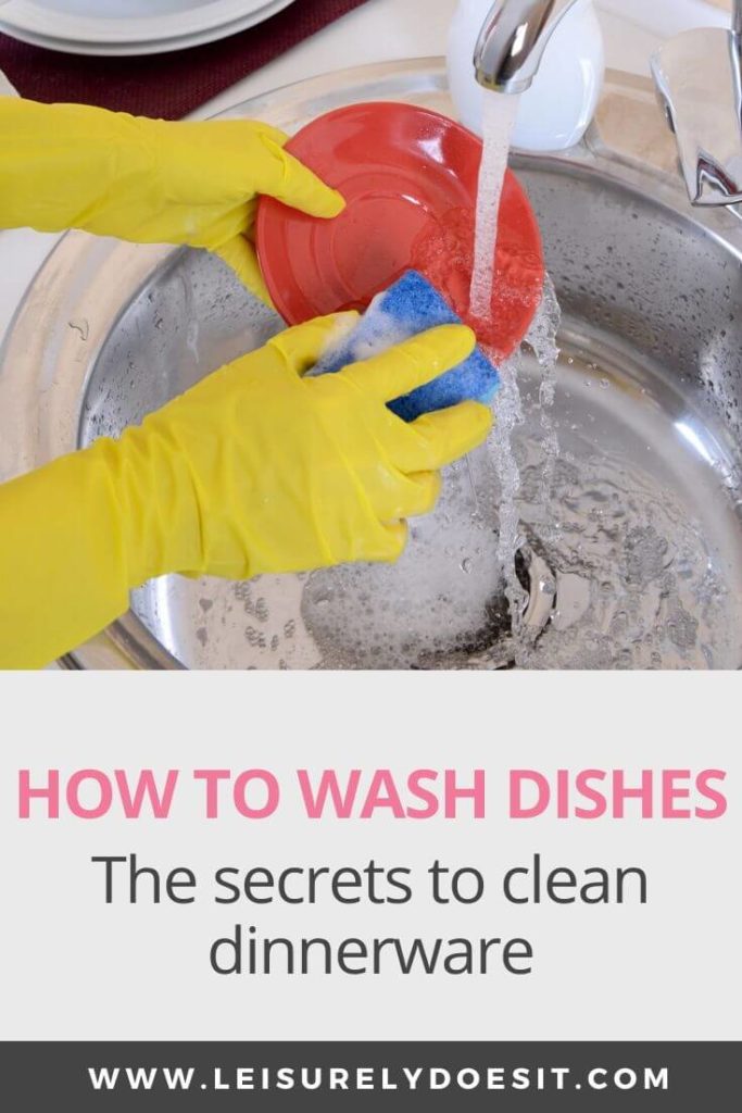 Learn how to wash dishes either by hand or using the dishwasher. Discover simple tips and the steps you should take to get dinnerware and cookware cleaner faster even in a single sink. #washingdishes #kitchencleaning #ldi