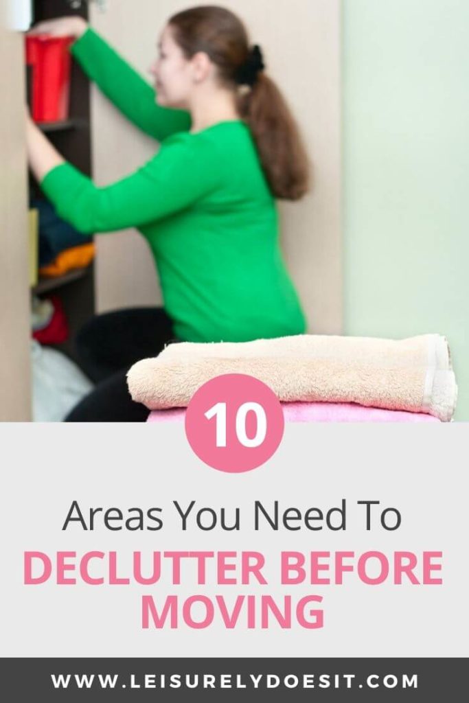 Decluttering for a move is important because packing will be less stressful and you'll spend less hauling items you don't even need. One more huge reason why you'll want to declutter before moving is a tidy and organized house will be more appealing to buyers. If you're getting your house ready to sell, make sure to clear out these ten areas. This may just help you to sell your home quicker. #declutter #sellingyourhome #ldi