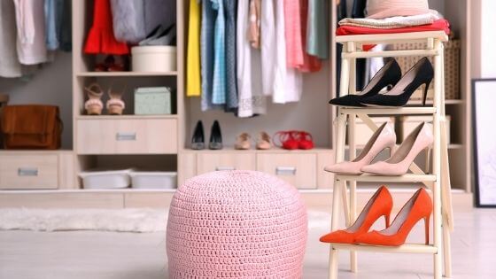 Decluttered closet makes it easy to stop losing things